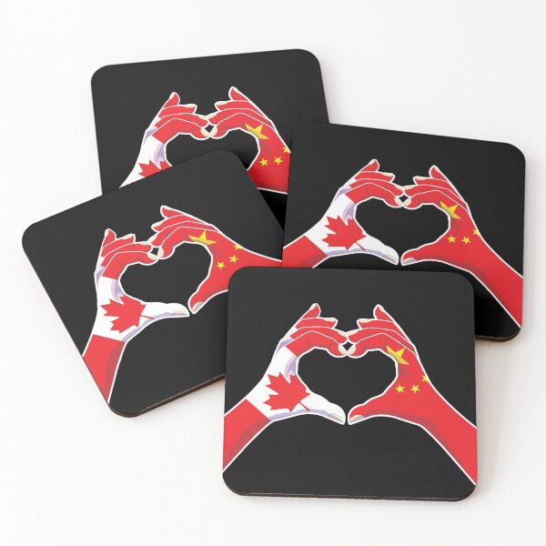 Item preview, China Chinese Canadian Canada Love Heart Peace designed and sold by FlagX.