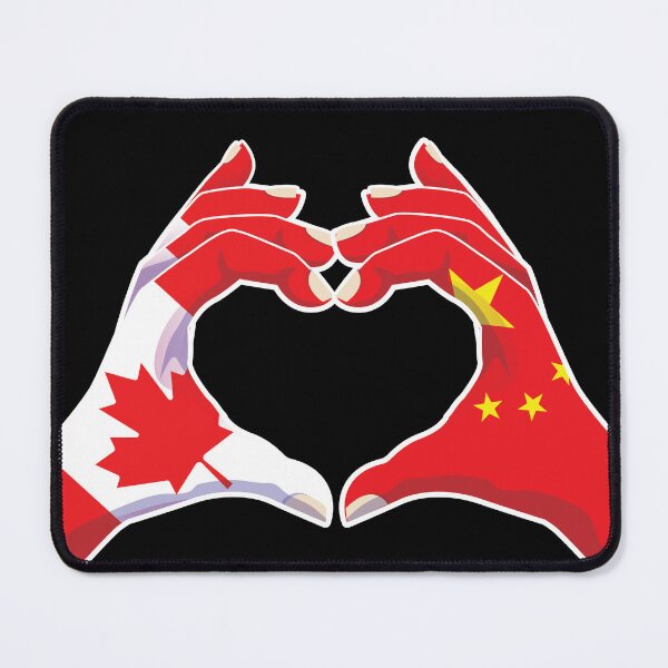 Item preview, China Chinese Canadian Canada Love Heart Peace designed and sold by FlagX.