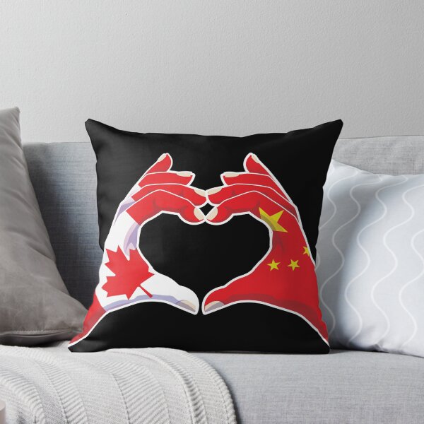 Item preview, China Chinese Canadian Canada Love Heart Peace designed and sold by FlagX.