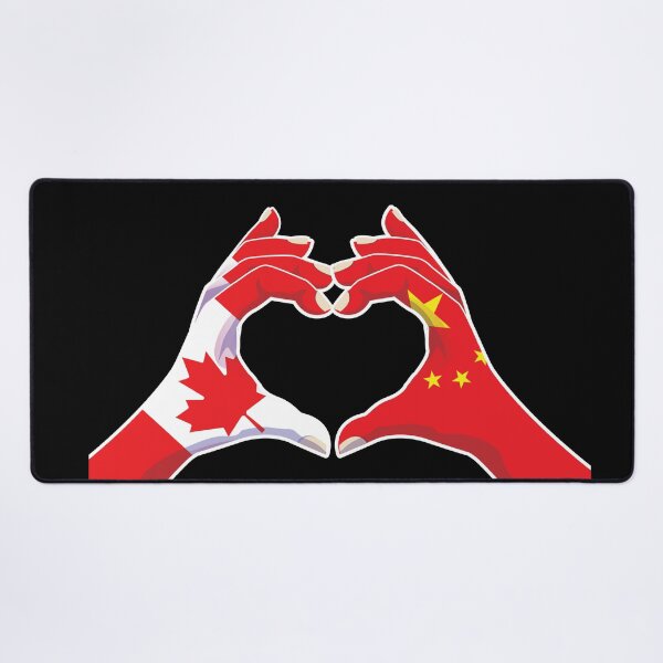 Item preview, China Chinese Canadian Canada Love Heart Peace designed and sold by FlagX.