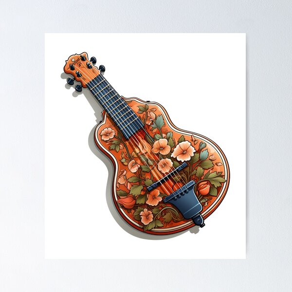 Item preview, Colorful Vintage Sitar Instrument designed and sold by Mohammed Sohail Khan.