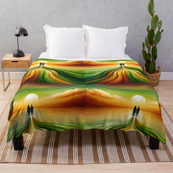 Item preview, Journey's End in Lovers' Embrace - Sunset Path Art designed and sold by ElLocoMus.