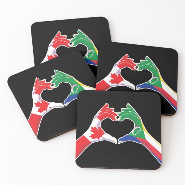 Item preview, Comoros Comorian Canada Canadian Love Heart Peace designed and sold by FlagX.
