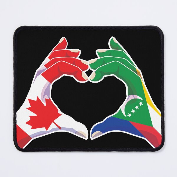 Item preview, Comoros Comorian Canada Canadian Love Heart Peace designed and sold by FlagX.