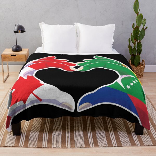 Item preview, Comoros Comorian Canada Canadian Love Heart Peace designed and sold by FlagX.
