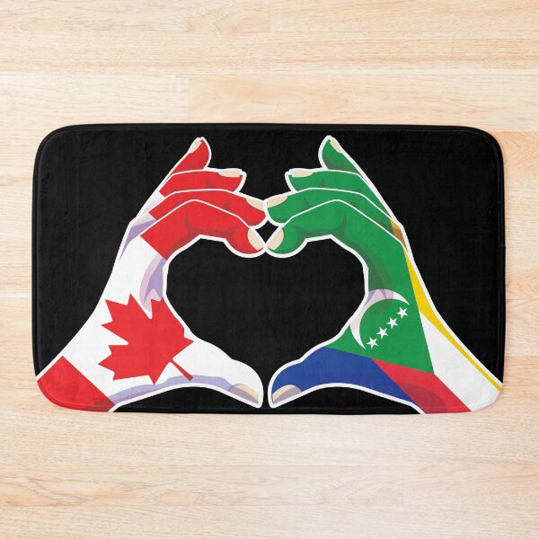 Item preview, Comoros Comorian Canada Canadian Love Heart Peace designed and sold by FlagX.