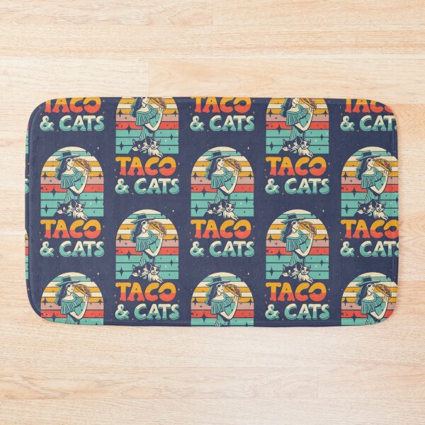 Item preview, retro classic taco & cats v70 designed and sold by FenwickDesign99.