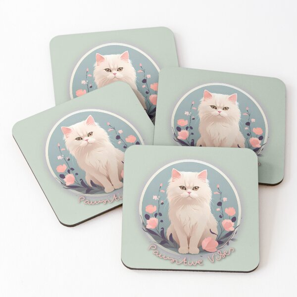 Item preview, Pastel Majesty: Fluffy Persian Cat Art Print designed and sold by purrfect pattern.