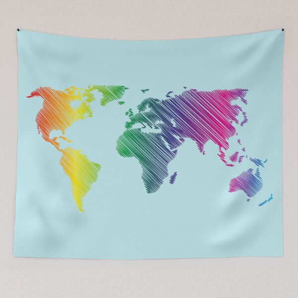 Item preview, World Map -  scribble designed and sold by Danler.