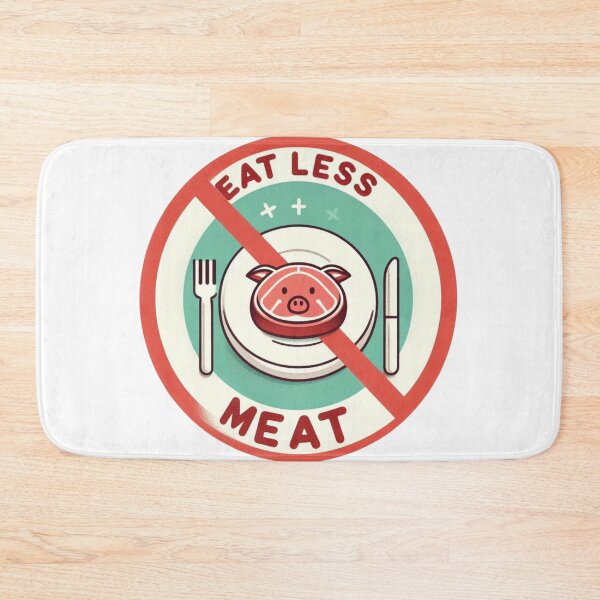 Item preview, Eat Less Meat designed and sold by Azrora.