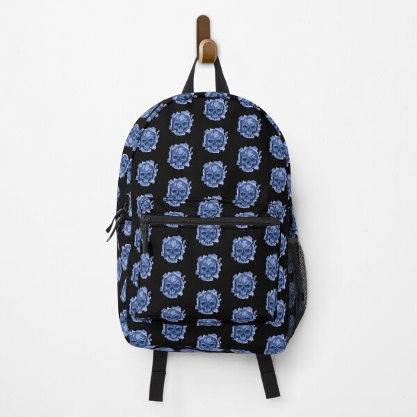 Item preview, skull in BLUE designed and sold by Level99xp.