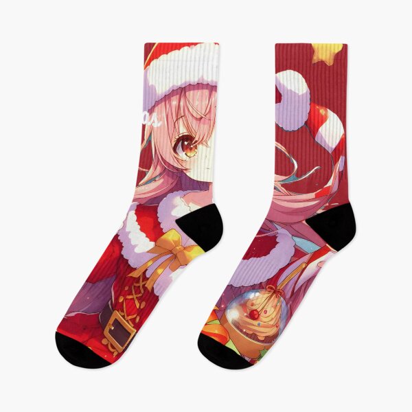 Item preview, Cute Anime girl wishing Merry Christmas - 5 designed and sold by StellaArtz.