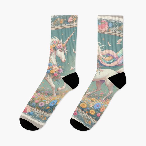 Item preview, Floral Gallop : Where the Magic Unfurls designed and sold by TheCheckerwell.