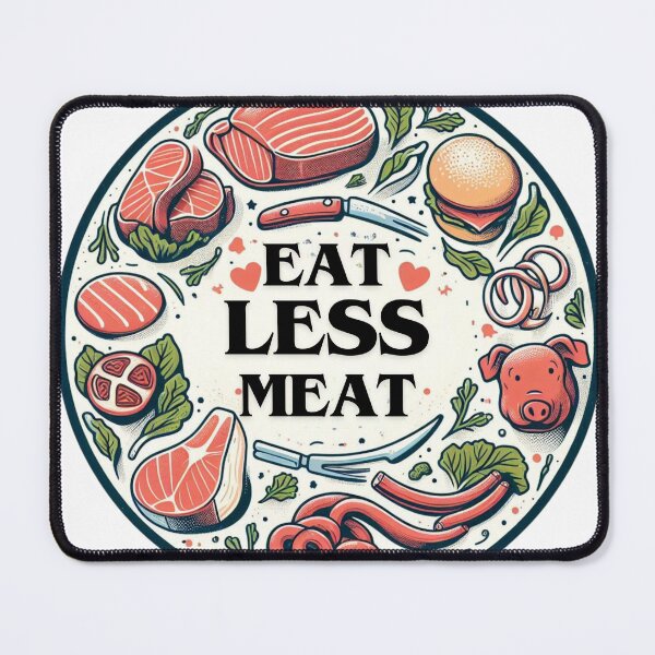 Item preview, Eat Less Meat designed and sold by Azrora.