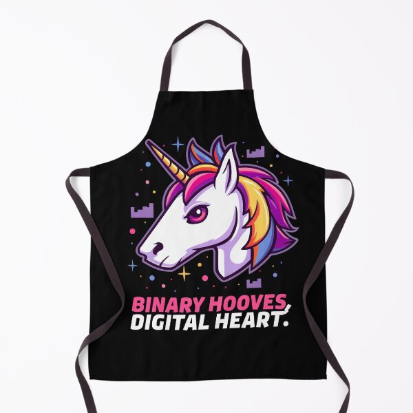 Item preview, Robot Unicorn: Binary hooves, digital heart designed and sold by Dungeon-Depot.