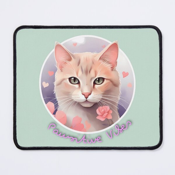 Item preview, Whispurrs of Love: Pastel Cat Heartfelt Hug designed and sold by purrfect pattern.