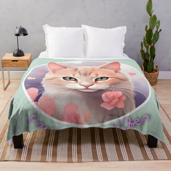 Item preview, Whispurrs of Love: Pastel Cat Heartfelt Hug designed and sold by purrfect pattern.