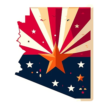 Artwork thumbnail, Arizona Map by Pattern-Parade