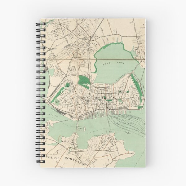 Item preview, Vintage Map of Portland ME (1906) designed and sold by BravuraMedia.