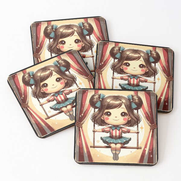 Item preview, Circus girl give show on flying trapeze designed and sold by TomFrontierArt.