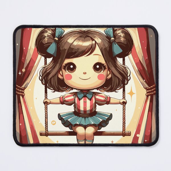 Item preview, Circus girl give show on flying trapeze designed and sold by TomFrontierArt.