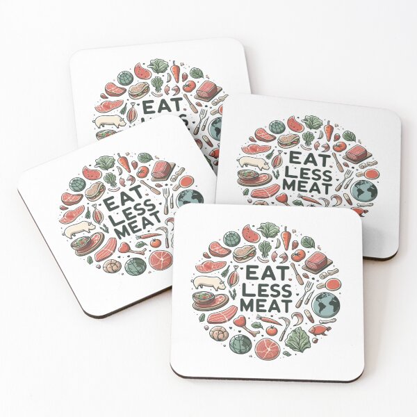 Item preview, Eat Less Meat designed and sold by Azrora.