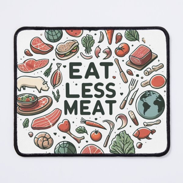 Item preview, Eat Less Meat designed and sold by Azrora.