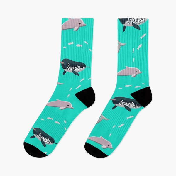 Item preview, Dolphin Narwhal Bottlenose Fishes Pattern designed and sold by SUPERHERON.