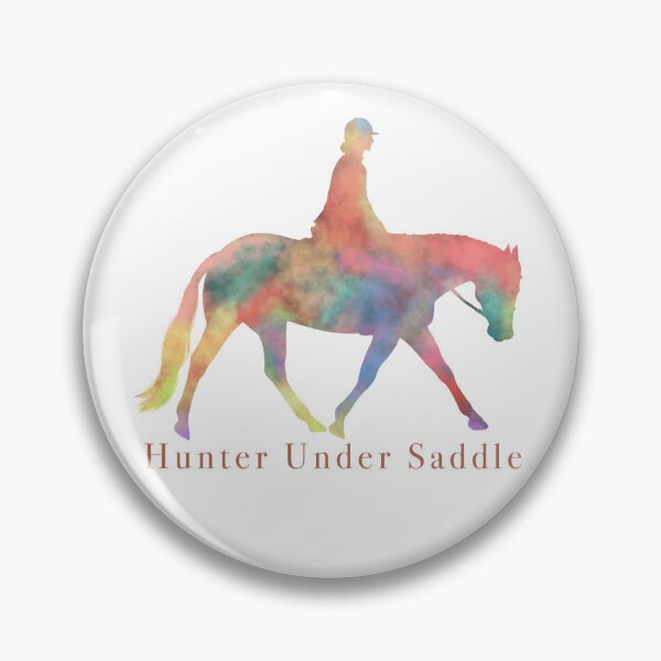 Artikelvorschau, Hunter Under Saddle Regenbogen-Aquarelle mit Bildunterschriften entworfen und verkauft von MonikaLauda.