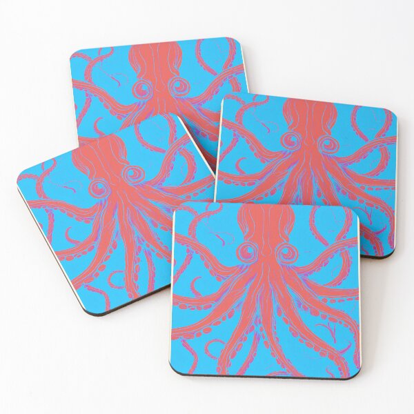 Item preview, Big Red Octopus in the Deep Blue Sea designed and sold by Walls & Time.