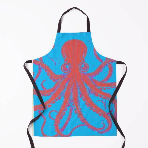 Item preview, Big Red Octopus in the Deep Blue Sea designed and sold by Walls & Time.