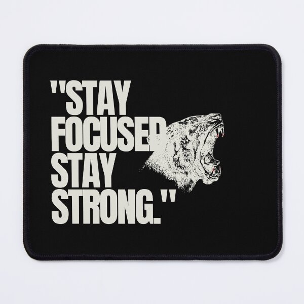 Item preview, "Stay focused, stay strong." Motivational Words designed and sold by Bananobanini.