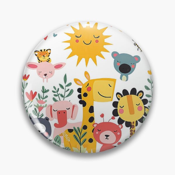 Item preview, Kids room - sun, flowers wild animals designed and sold by FlowersColorful.