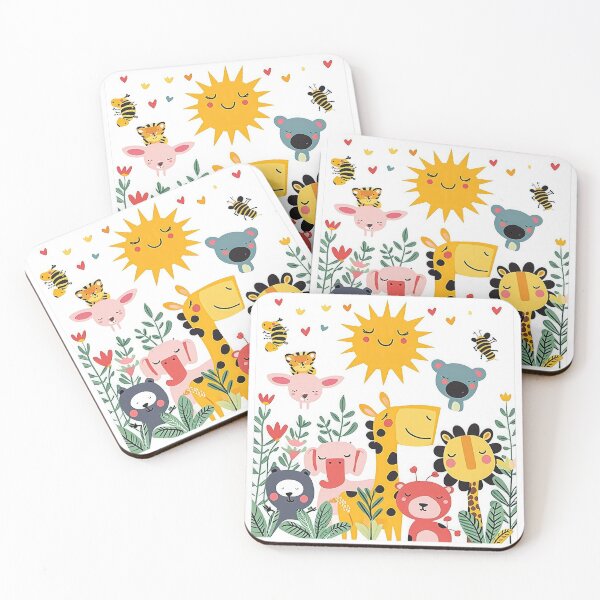 Item preview, Kids room - sun, flowers wild animals designed and sold by FlowersColorful.