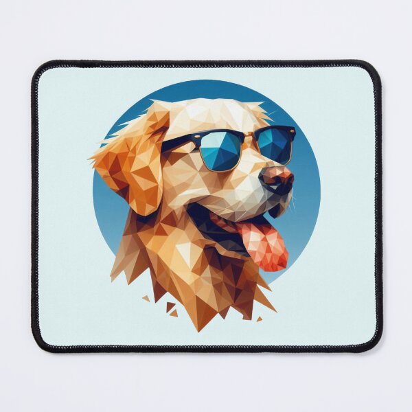 Item preview, Low poly golden retriever designed and sold by pseudosiren.