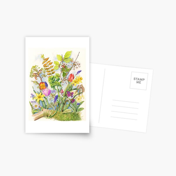 Item preview, Spring Collection, 1 of a series of 4 (watercolour on paper) designed and sold by Painting By Nature.