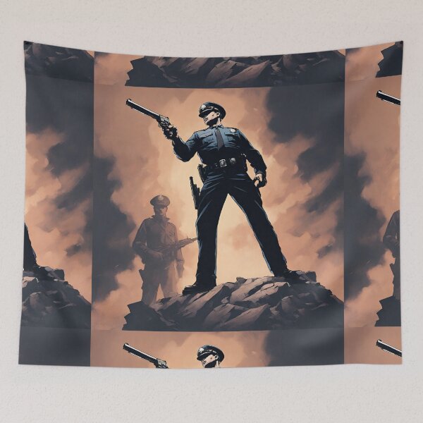 Item preview, Police officer on the top of the world  designed and sold by Norbert0.