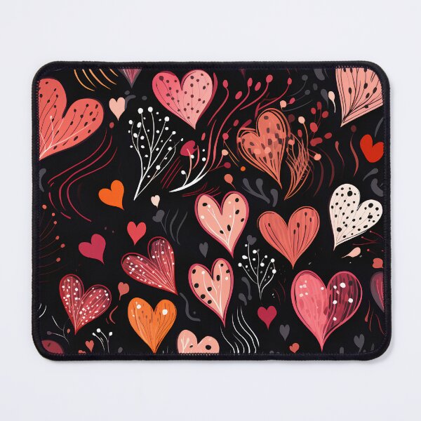 Item preview, Whimsical Watercolor Hearts and Flowers designed and sold by overheadclick.