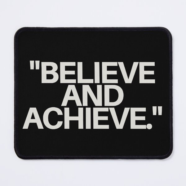 Item preview, "Believe and achieve." Motivational Words designed and sold by Bananobanini.