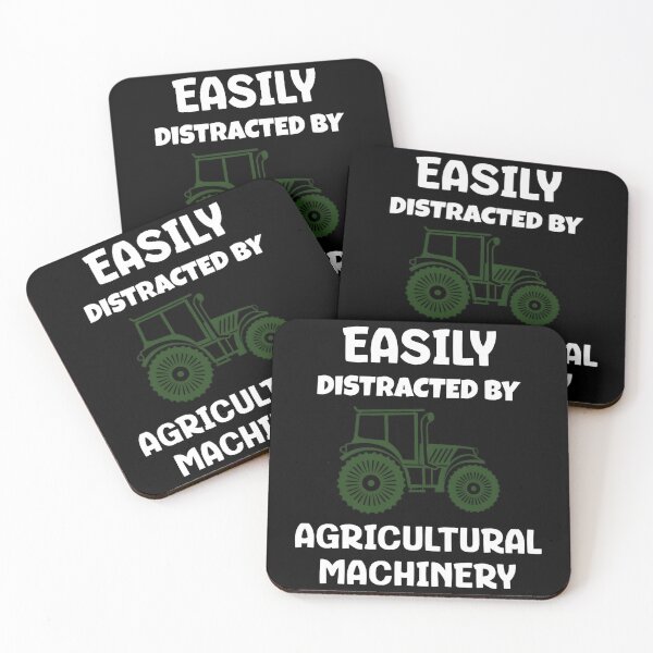 Item preview, Easily distracted by agricultural machinery, funny farming designed and sold by Merchattack.