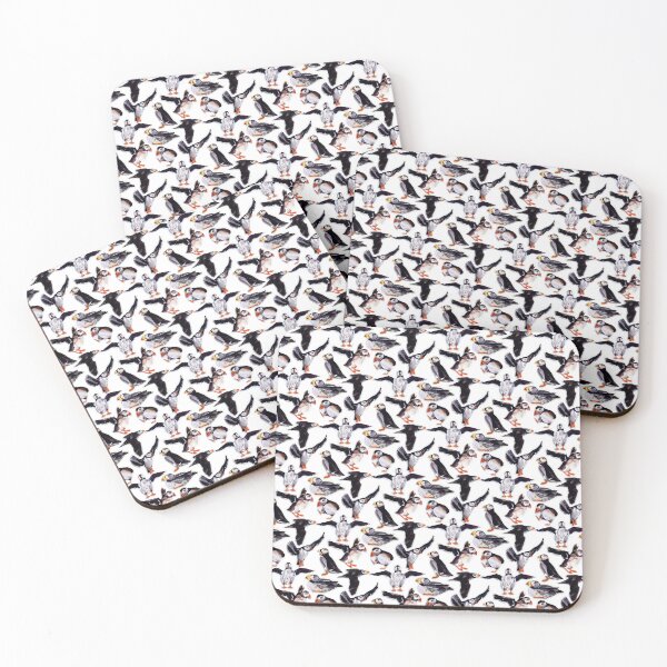 Item preview, Puffins Cut Paper Tessellation Pattern designed and sold by akthaysen.