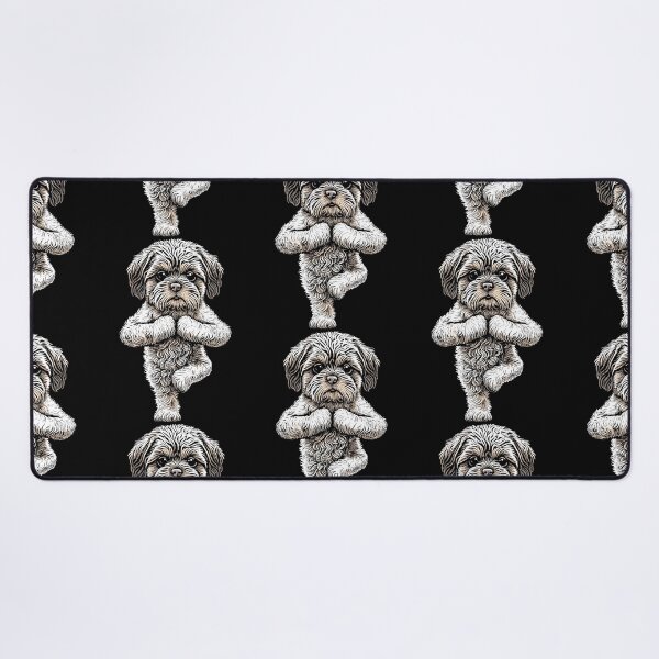 Item preview, Lhasa Apso Yoga Dog Puppy Funny Dogs Tree Pose Asana designed and sold by GrandeDuc.