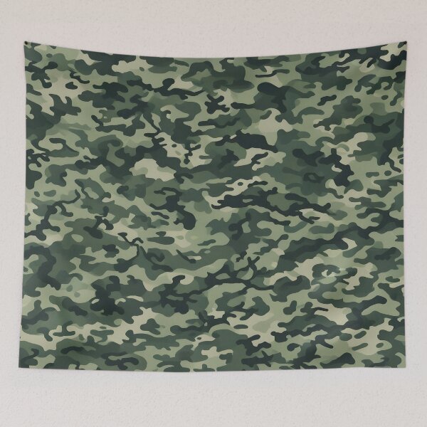 Item preview, Green woodland army camouflage pattern print designed and sold by TheCamoShop.