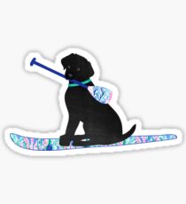 Pegatina SUP Preppy Black Lab - Lilly inspirado Stand Up Paddle Board