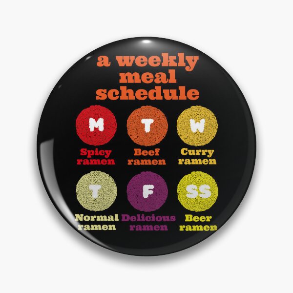 Item preview, Ramen Lover - A Ramen Lover's weekly meal schedule designed and sold by EunsooLee.