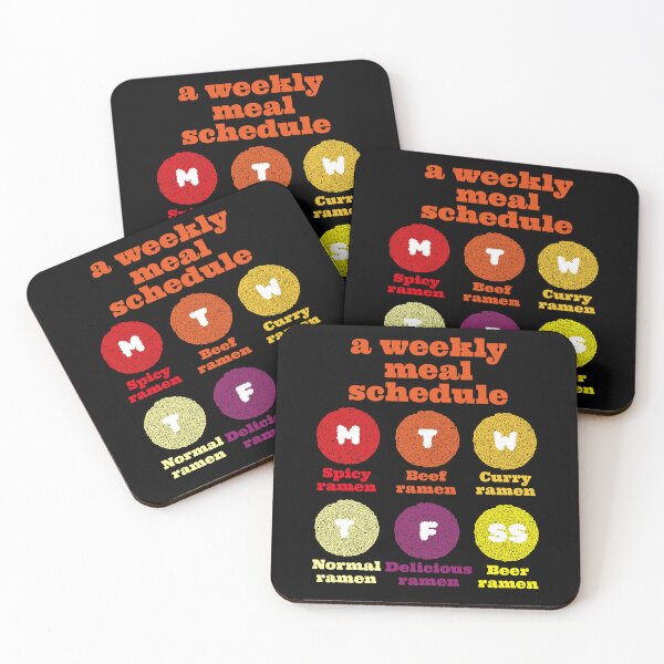 Item preview, Ramen Lover - A Ramen Lover's weekly meal schedule designed and sold by EunsooLee.