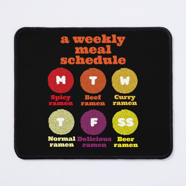Item preview, Ramen Lover - A Ramen Lover's weekly meal schedule designed and sold by EunsooLee.
