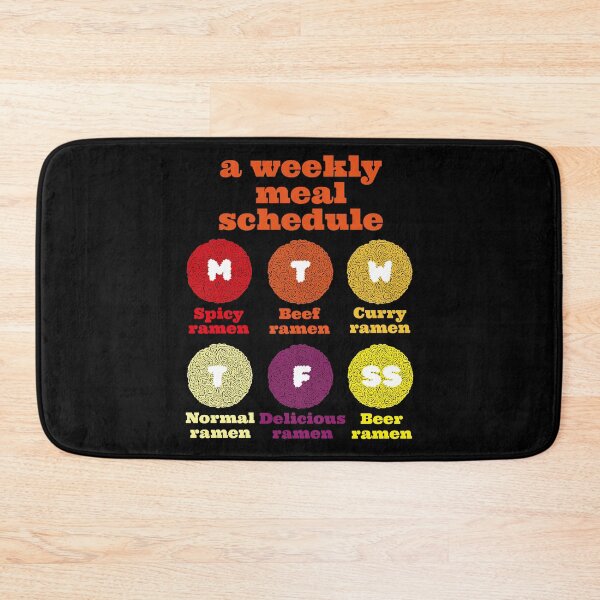 Item preview, Ramen Lover - A Ramen Lover's weekly meal schedule designed and sold by EunsooLee.