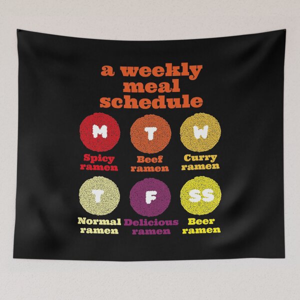 Item preview, Ramen Lover - A Ramen Lover's weekly meal schedule designed and sold by EunsooLee.