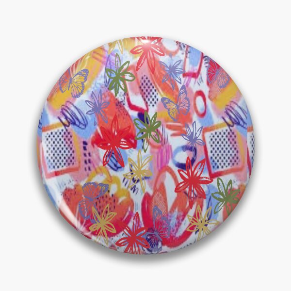 Item preview, Summer Vibes B,  Bohemian design, Abstraction, bold colorful abstract playful design inspired by nature designed and sold by Adri Barnard.